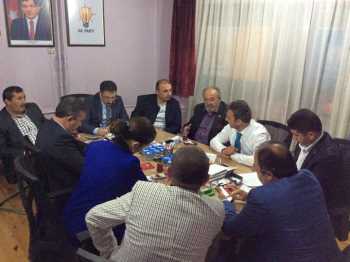 AK PARTİNİN KURMAYLARI ÇORUM MİTİNGİ İÇİN ÇALIŞIYOR