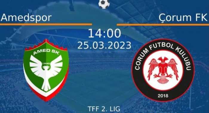 Amedspor - Çorum FK maçı