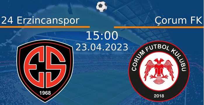 Anagold 24Erzincanspor - Çorum FK maçı canlı