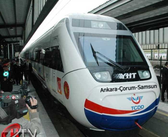 Ankara – Çorum – Samsun Hızlı Tren Demiryolu Akdeniz'e Bağlanıyor