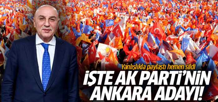 Ankara'da Mansur Yavaş'ın rakibi Turgut Altınok!