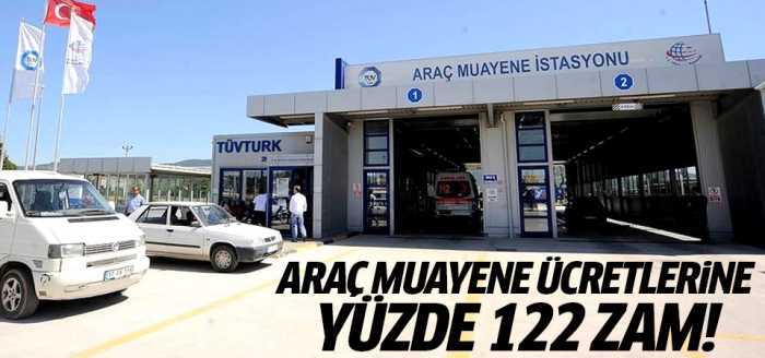 Araç muayene ücretlerine Fahiş zam!