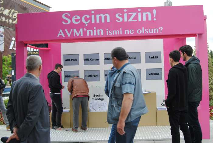 AVM’nin ismini Çorumlu vatandaşlar belirliyor