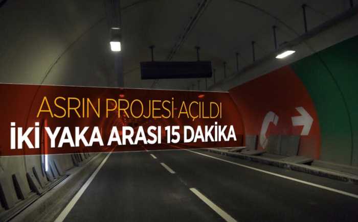 Avrasya Tüneli hizmete açıldı