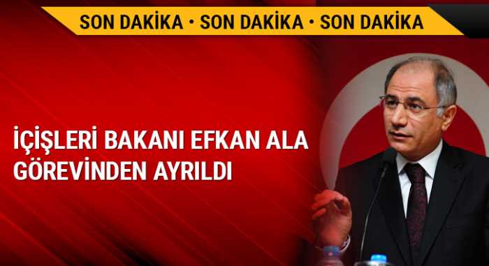 Başabakan Binali Yıldırım, "Efkan Ala'nın görevini bıraktı" açıklamasında bulundu. 