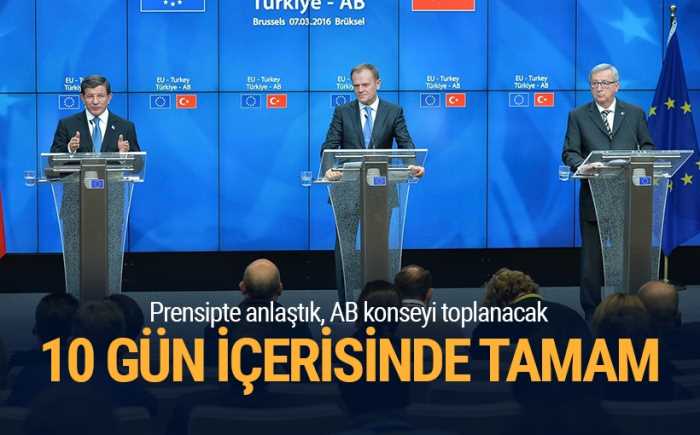 Başbakan Ahmet Davutoğlu, Tusk ve Junker, Türkiye-AB zirvesi sonrası açıklamalarda bulundu. 