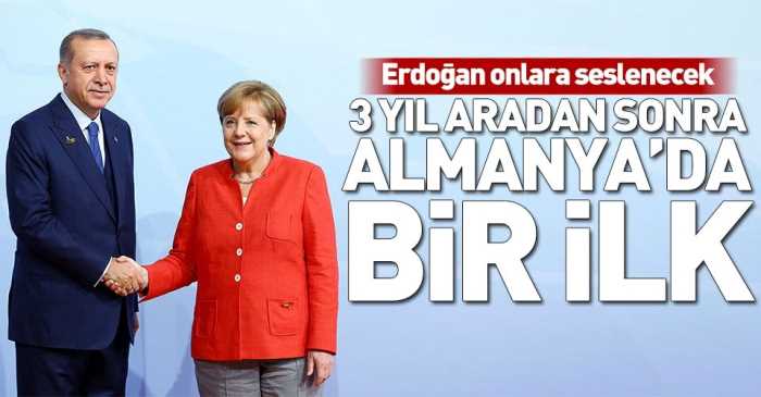 Başkan Erdoğan, yıl aradan sonra Almanya'da 
