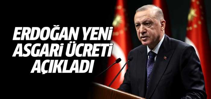Başkan Erdoğan yeni asgari ücret 4.250 TL dedi