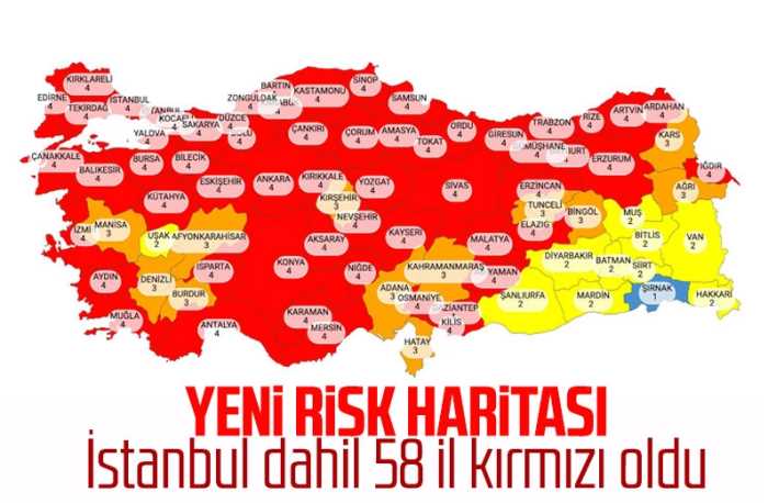 Başkan Erdoğan yeni risk haritasını açıkladı
