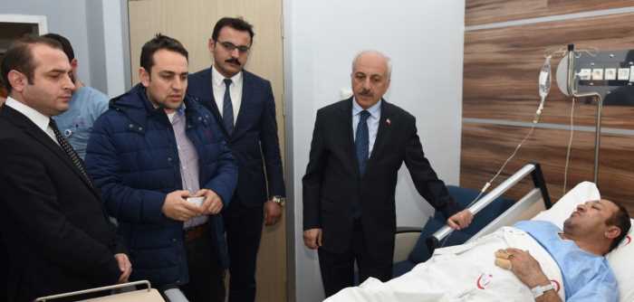 Başkan Gül Feci kazanın yaralılarını Ziyaret etti