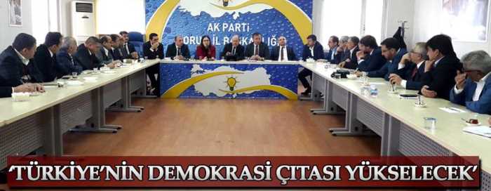 BAŞKAN KARADAĞ‘ "CUMHURBAŞKANLIĞI HÜKÜMET SİSTEMİ BİRLİK, BERABERLİK VE HUZUR GETİRİR"
