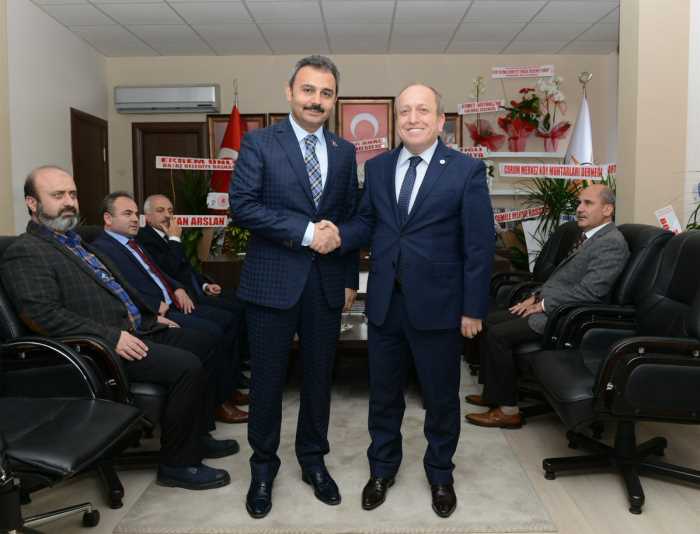 BAŞKAN KÜLCÜ'DEN KARADAĞ'A HAYIRLI OLSUN ZİYARETİ