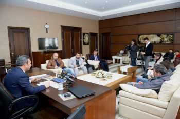 BAŞKAN KÜLCÜ PROJE VE YATIRIMLAR HAKKINDA BASIN BİLGİLENDİRMESİ YAPTI
