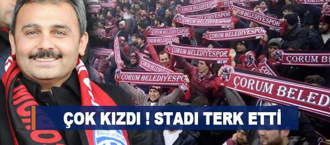 BAŞKAN KÜLCÜ SONUCA İSYAN ETTİ VE STADI TERK ETTİ