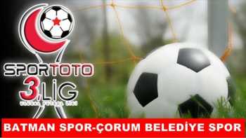 BATMAN BELEDİYE SPOR-ÇORUM BELEDİYE