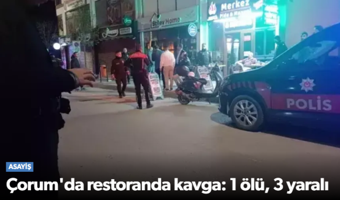 Bayram Günü Restoranda Bıcaklı Kavgada 1Ölü 1 Yaralı