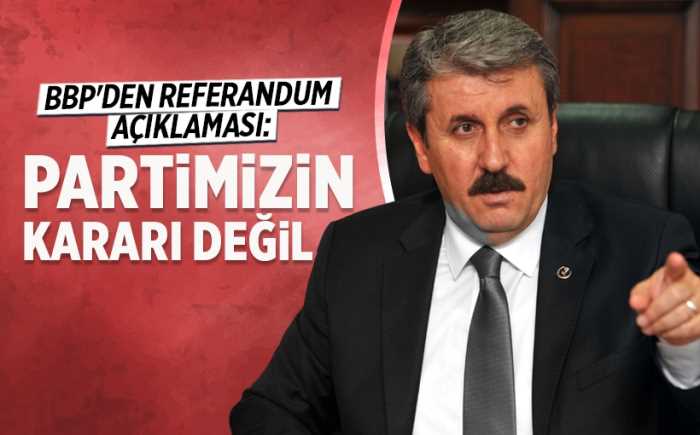 BBP'den referandumda Hayır oyu verecek haberi yalan