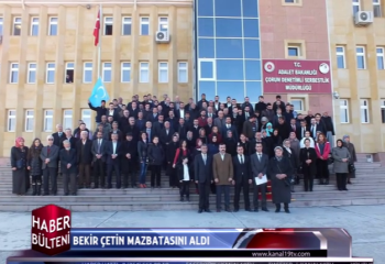 BEKİR ÇETİN MAZBATASINI ALDI