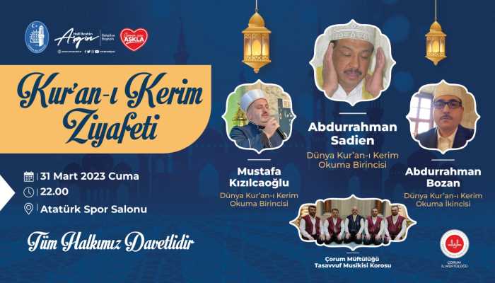 Belediye'den  Kuran ziyafeti