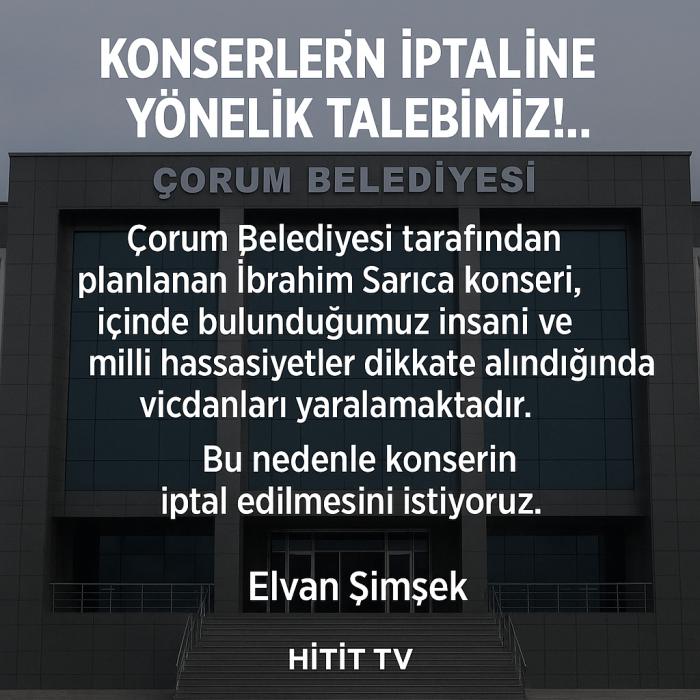 Belediye Konserlerine  Dair Talebimiz!