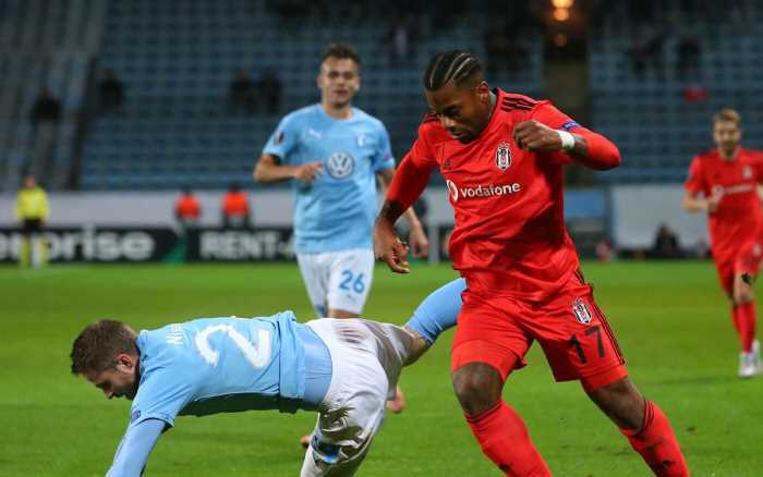Beşiktaş, Malmö'ye 2-0 yenildi