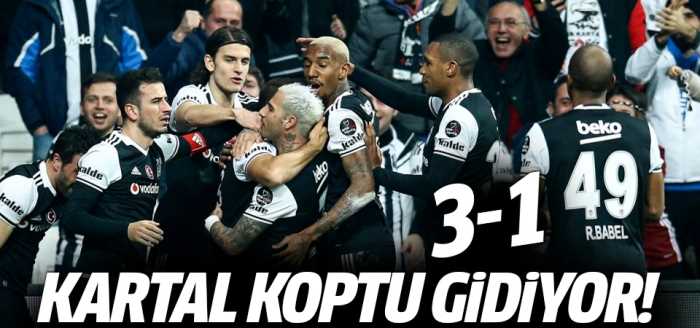 Beşiktaş koşar adım şampiyonluğa gidiyor! 3-1