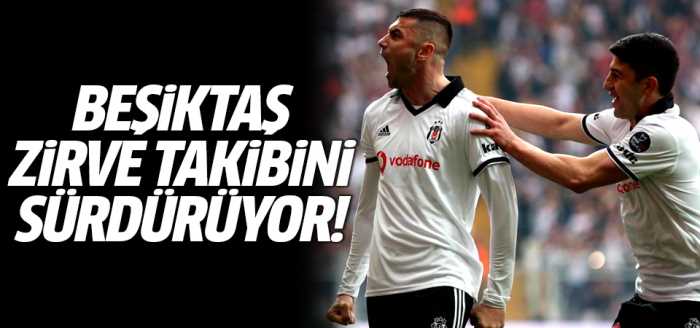 Beşiktaş zirve takibini sürdürüyor! 4-1