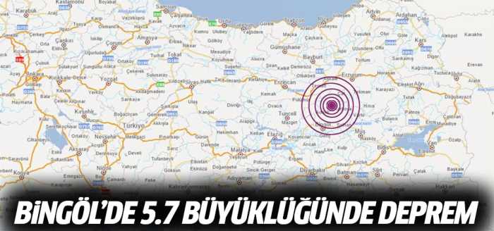 Bingöl Karlıova'da 5.7 büyüklüğünde deprem oldu
