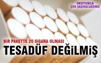 Bir pakette neden 20 sigara var?