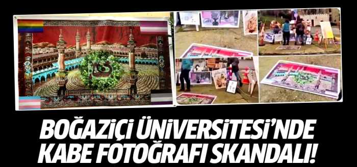 Boğaziçi Üniversitesinde Kabe fotoğrafı skandalı!