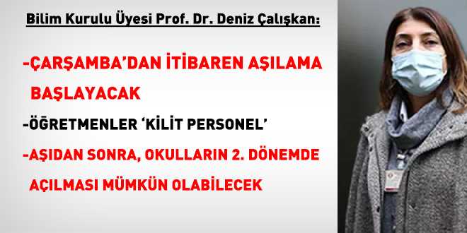 Çarşambadan itibaren aşılama başlayacak!