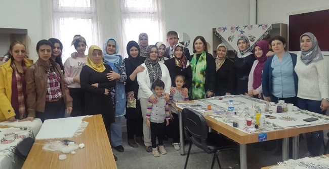 CERİTOĞLU KURSİYERLERİN ÇALIŞMALARINI İNCELEDİ