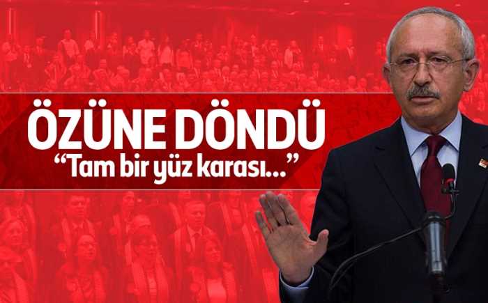 CHP Genel Başkanı Kemal Kılıçdaroğlu adli yıl açılışının Cumhurbaşkanlığı Külliyesi'nde yapılmasıyla ilgili skandal bir açıklama yaptı.