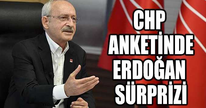 CHP'nin anketinde Erdoğan sürprizi 