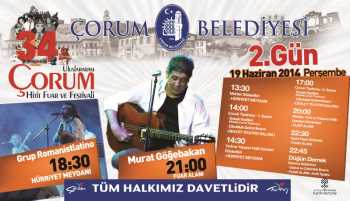 Çorum, 34. kez ünlü sanatçılarla festival coşkusu yaşayacak