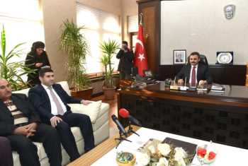ÇORUM AK PARTİ BAŞKAN KÜLCÜ'YÜ TEBRİK ETTİ