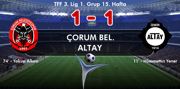 Çorum Belediye spor - Altay spor