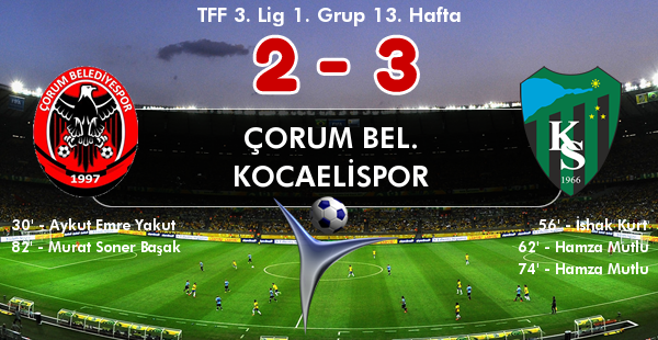 ÇORUM BELEDİYE SPOR-KOCAELİ SPOR