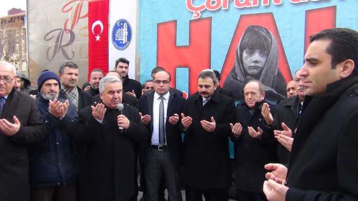 ÇORUM BELEDIYESI’NDEN HALEP’E 15 YARDIM TIRI 