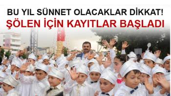 ÇORUM BELEDİYESİNİN SÜNNET ŞÖLENİ İÇİN KAYITLAR BAŞLADI