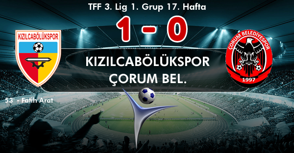 Çorum Belediyespor-Kızılcabölükspor Maçı