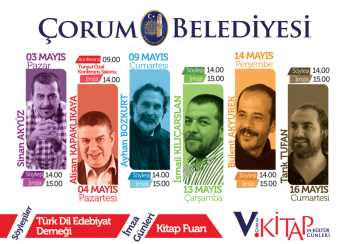 ÇORUM'da 5. Kitap ve Kültür Günleri başlıyor