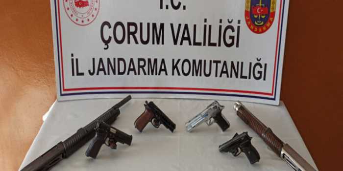 Çorum'da Jandarma’dan Silah Operasyonu