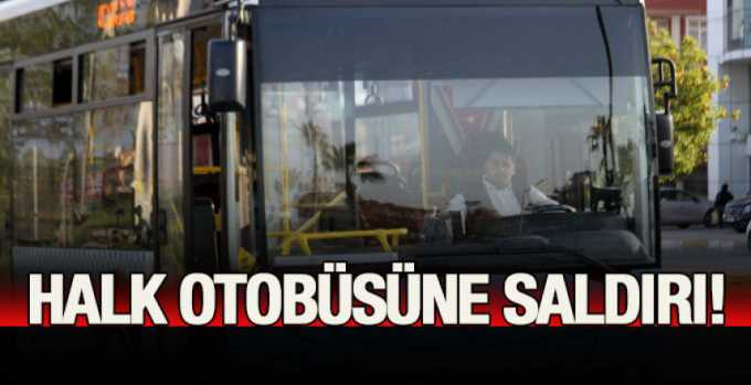 Çorum'da Magandalar Halk Otobüsüne Saldırdılar