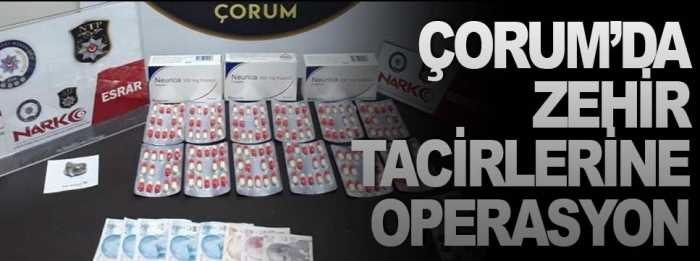 Çorum’da narkotik polisler sokak satıcılarına operasyon düzenledi
