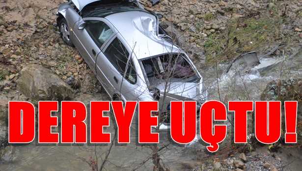 Çorum'da Otomobil Dereye Uçtu 1 Yaralı