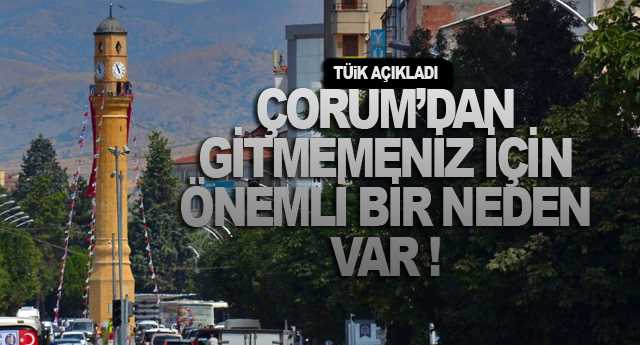 Çorum'da Yaşam en az 80 Yıl sürüyor