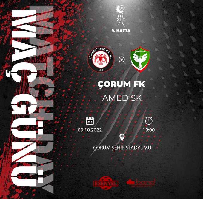 Çorum FK - Amedspor Maçı