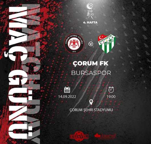 Çorum FK - Bursaspor Maçı 