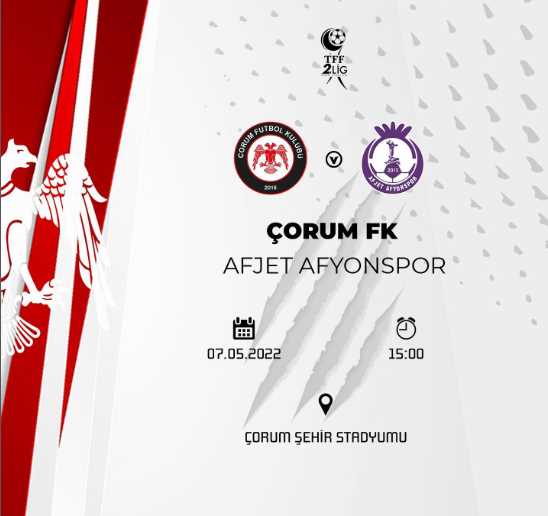 Çorum FK 3 Afjet Afyonspor 2 maç sonucu